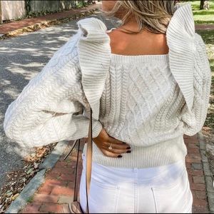 Bloggers Fave Hm Flounced Cable Knit 